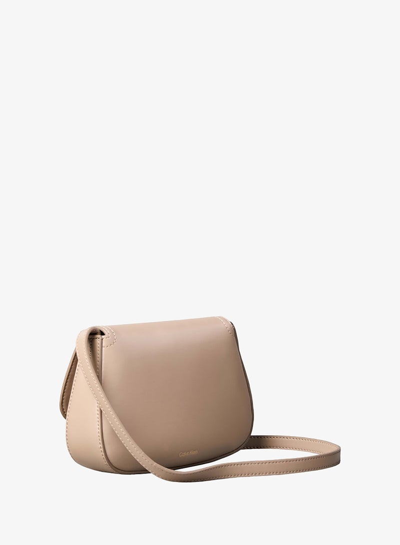 CALVIN KLEIN Monogram Plaque Flap Crossbody Camera Bag - Image 2